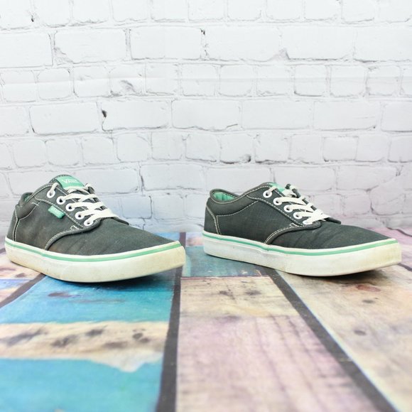 Vans Gray Canvas Tennis Shoes Low Top Lace-up Sneakers Shoe Size 9 - Picture 3 of 9